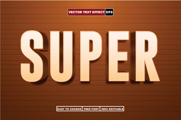 Premium 3d Vector Text Effect Fully Editable High Quality. 