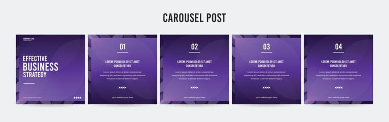 Stunning Carousel Post Template, Editable Social Media Layout Design, business Instagram & Linkedin Carousel Post, Template eps 10.