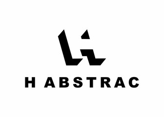 letter h abstract logo, design, Vector, illustration, creative icon, template