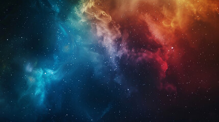 Fototapeta premium Colorful nebula in space with stars, smoke and space dust
