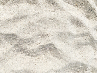 Top view of the beach sand