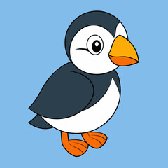 Puffin vector illustration