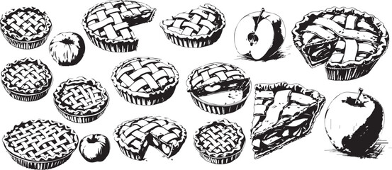 apple pie silhouettes