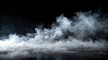 Abstract fog effect against black background, fog, smoke, abstract, eerie, atmospheric, dark, mist, mysterious, haze