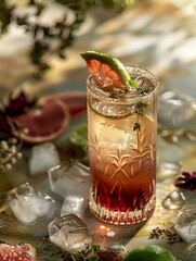 Elegant Lime Slice Garnishes Refreshing La Paloma Suprema