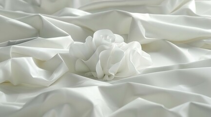 white satin fabric