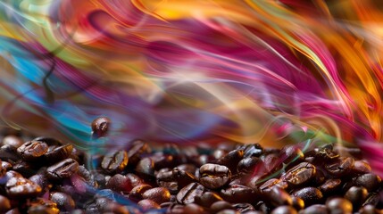 Fiery blue and yellow swirls with glowing edges create a dynamic energy for a fiery wallpaper design