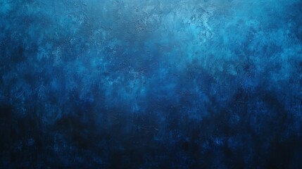 Fototapeta premium A broad canvas of blue graduating to black with a grainy texture AI generated illustration
