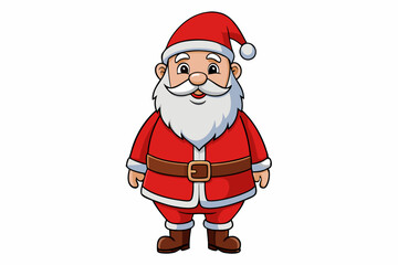 
santa claus character icon, Cartoon vector illustration of Santa Claus

