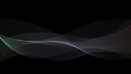 ウェーブの背景（アブストラクト・曲線・幾何学模様・湾曲・サウンドウェーブ）