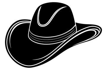 Cowgirl and Cowboy Hat SVG Silhouette