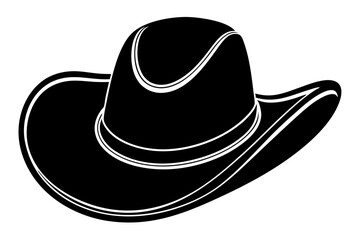 Cowgirl and Cowboy Hat SVG Silhouette