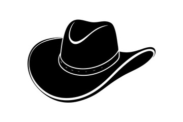 Cowgirl and Cowboy Hat SVG Silhouette