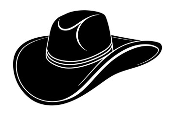 Cowgirl and Cowboy Hat SVG Silhouette