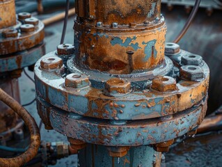 Close-up of rusted metal pipe