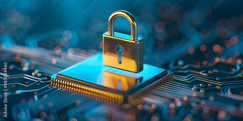 Aufkleber cybersecurity background symbolizing online information protection. concept data encryption, firewal