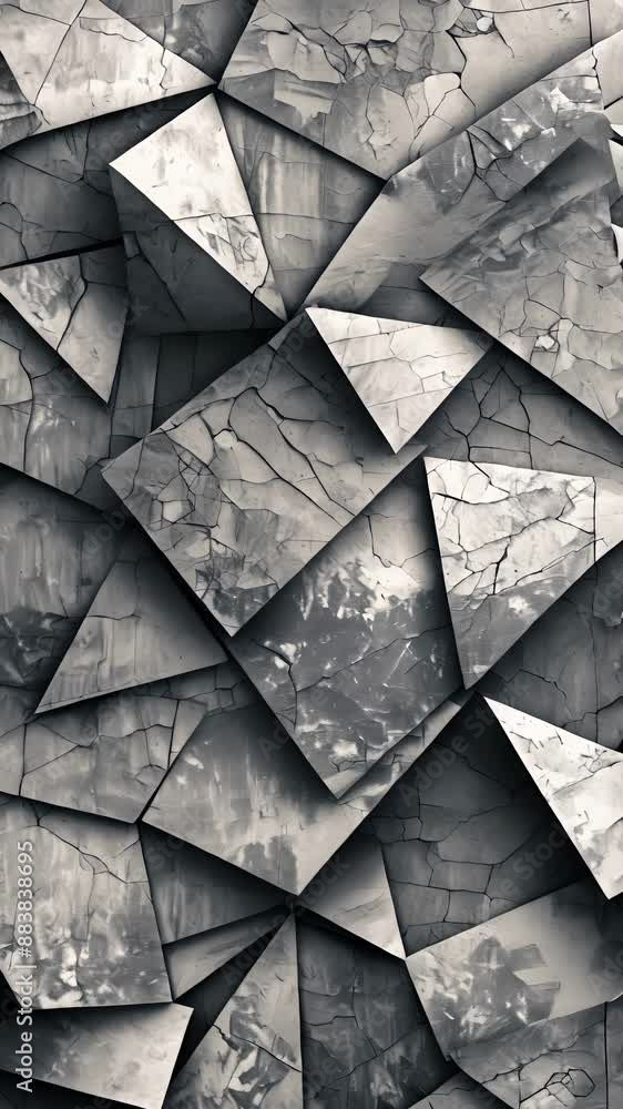 Poster a patchwork mouse pad with geometric patterns in shades of grey.