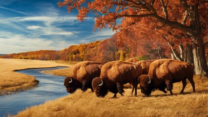 animals and greenery