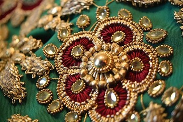 Zardozi Embroidery India rich, heavy