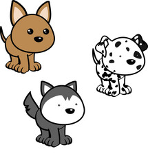 standing animals characters cartoon pack collection in vector format