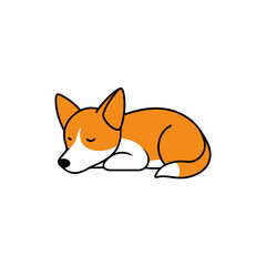 Sleeping Australian Cattle Dog with love