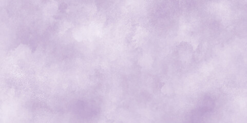 Soft and cloudy blurry watercolor background with clouds, violet color grunge paper texture soft clouds, grungy old rough paper vintage style color stained watercolor texture illustration.