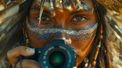 Fototapeta premium Background: A professional candidate prepares for a pivotal job interview, symbolizing the intersection of opportunity and career success in the corporate world