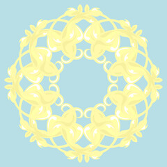 ゴールド植物モチーフ円環装飾フレーム⭐︎