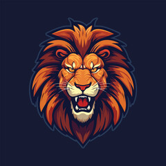 lion head vector