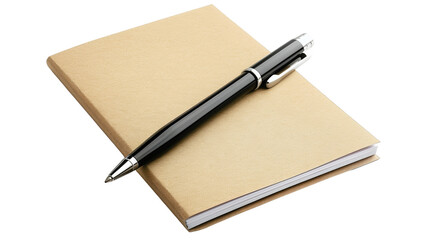 Black Pen on Brown Notebook for Writing and Note-taking