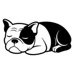 English bulldog cartoon