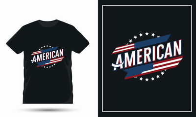 American independence day t shirt or quote design