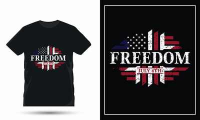 American freedom t shirt design vector banner