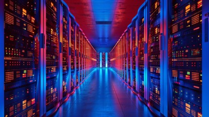 Data centers store and protect vast amounts of information in servers. These facilities are used for cloud computing, cryptocurrency mining, and protecting important data.