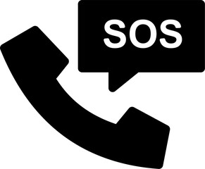 SOS Call flat icon