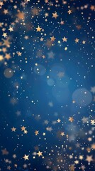 Fototapeta premium golden stars on a blue background