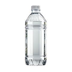 Clear plastic water bottle with a screw cap, perfect for hydration, sports, and everyday use.