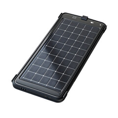 Portable solar charger with sleek design, perfect for eco-friendly charging solutions on the go. Ideal for an outdoor lifestyle.