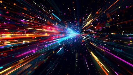 Fototapeta premium Abstract speed motion background. Vector illustration. Futuristic technology style.