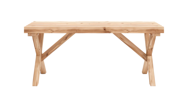 Terrace table isolate on white background