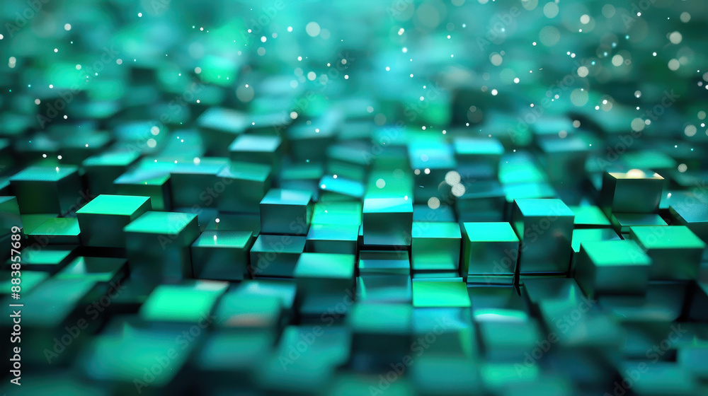 Poster dynamic visualization of data and knowledge in action with big data and ai concept. 3d illustration 