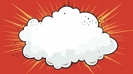 Eyecatching comic speech bubble design for engaging social media announcements. Stand out and capture your audiences attention