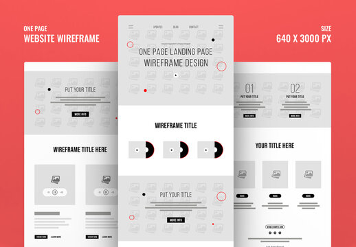 Website Wireframe Layout Kit