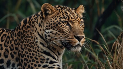 Leopard one of the big five animals you must see in africa animal kingdom collection with amazing effect.