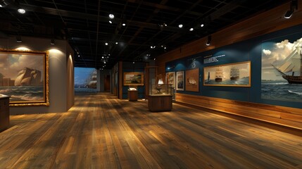 A virtual reality museum with interactive historical exhibits