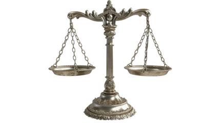 Antique Brass Scale of Justice
