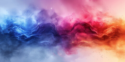 Obraz premium カラフルな光の背景の水彩画