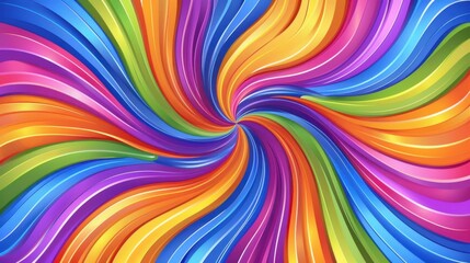 Vibrant colorful abstract swirl background with dynamic rainbow hues and seamless design for artistic and creative projects.