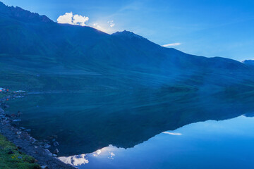 Beautiful Scenery of Sapu Sacred Mountain and Plateau Lakes in Xizang, China