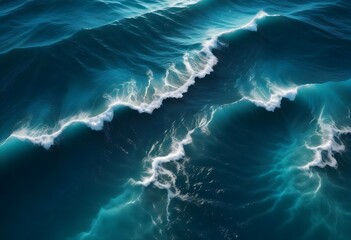 Beautiful beach scenery, high angle view of the sea